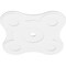 Ekena Millwork Luna Architectural Grade PVC Contemporary Ceiling Medallion, 36"OD x 3"ID x 12 1/2"C x 1"P CMP36LA-03000 - alternate 3